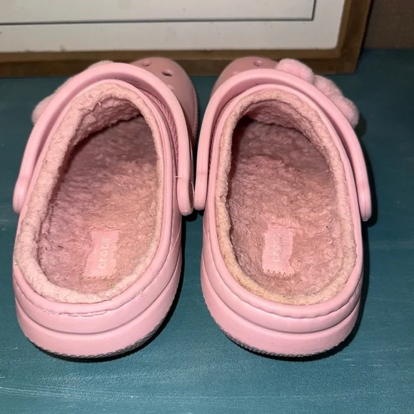 CROCS - Piglet Pink Lined Mickey Crocs - Picture 3 of 8